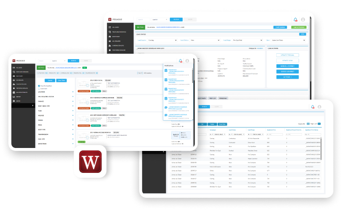 Prequal CRM screenshot